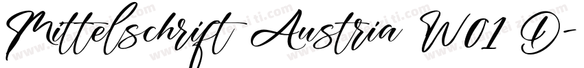 Mittelschrift Austria W01 D字体转换